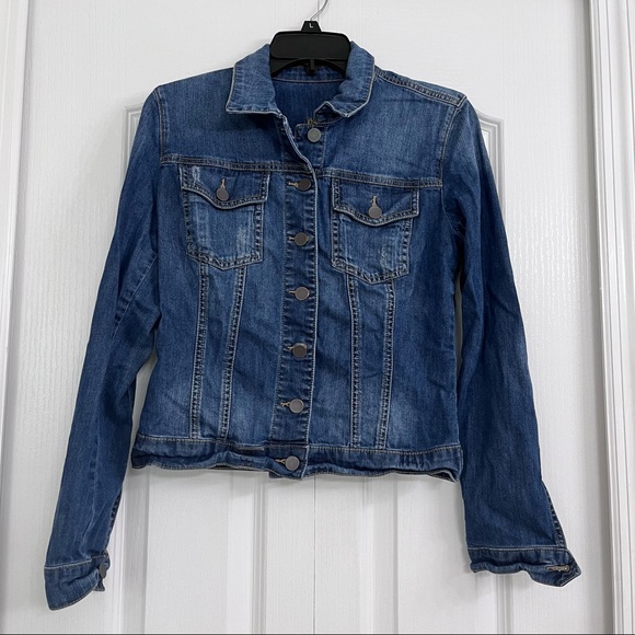 Kut from the Kloth womens button up denim jean jacket blue XS - Picture 1 of 3